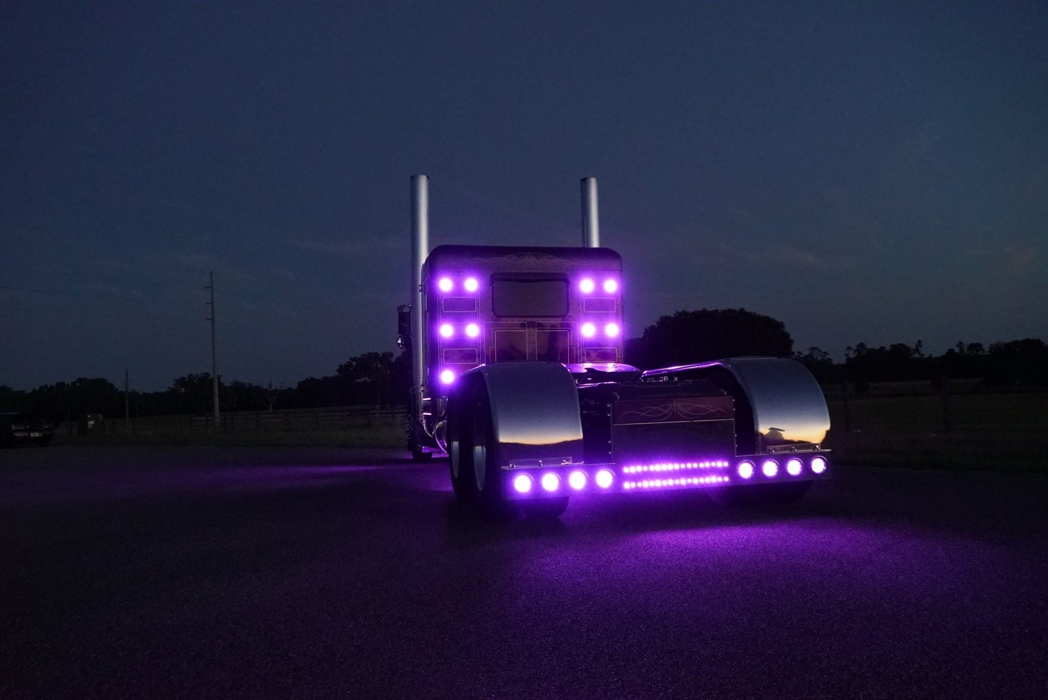 Purple Changing Lights