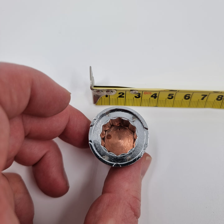 11/16" & 17 MM NUT COVER PLASTIC TOP HAT STYLE