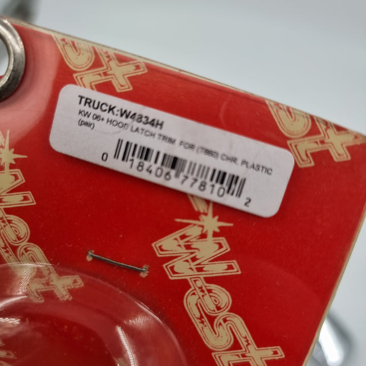 Kenworth HOOD LATCH TRIM FOR T660 CHROME PLASTIC - PAIR