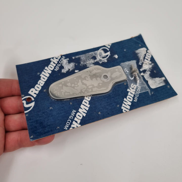 Stainless Top Of Hood Strap Pull Trims By RoadWorks (Pair)