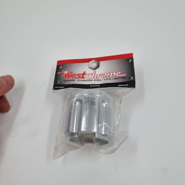 GEAR SHIFT KNOB BULLET CHAMBER STYLE (fits Eaton Fuller Trans. Style 9/10 Speed) CHROME