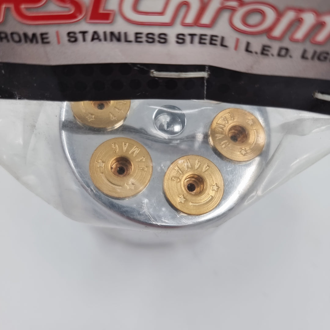 GEAR SHIFT KNOB BULLET CHAMBER STYLE (fits Eaton Fuller Trans. Style 9/10 Speed) CHROME