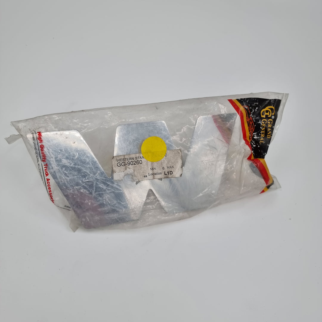 Small Chrome Plated Steel Western Star Cut Out by Grand General USA