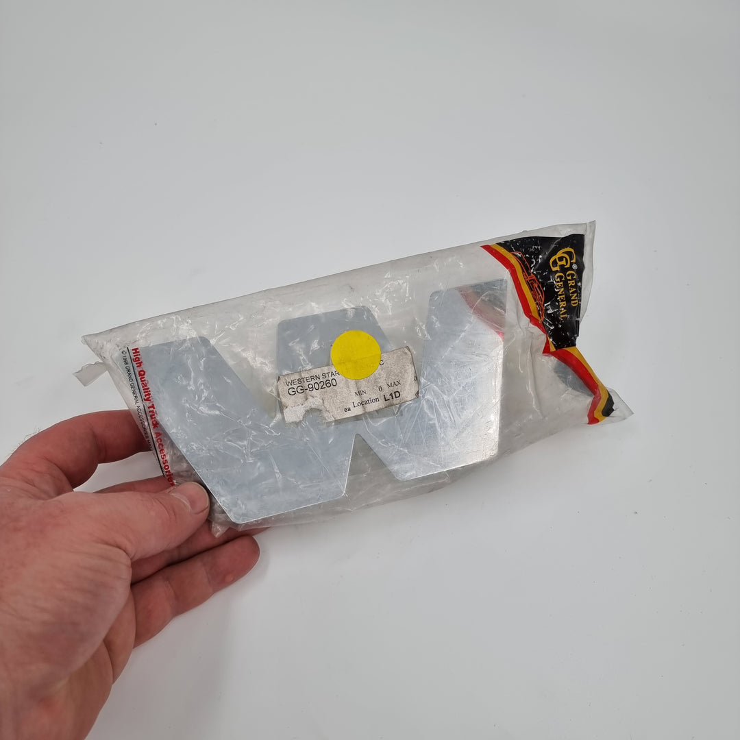 Small Chrome Plated Steel Western Star Cut Out by Grand General USA