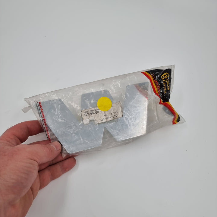 Small Chrome Plated Steel Western Star Cut Out by Grand General USA