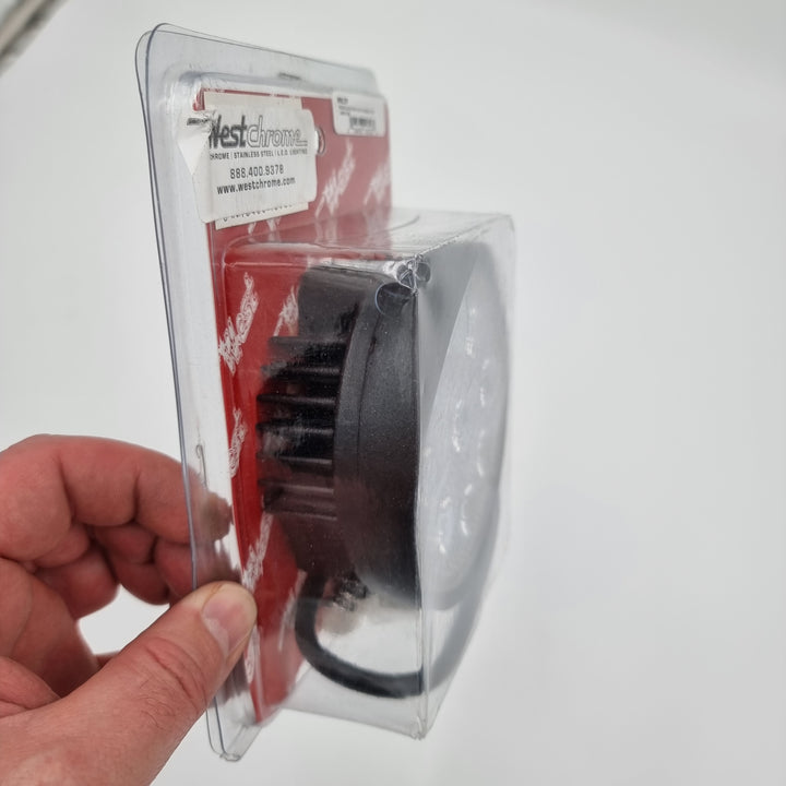 Round Work light Flood Beam, LED (9) 27W 1890 Lumens 12v