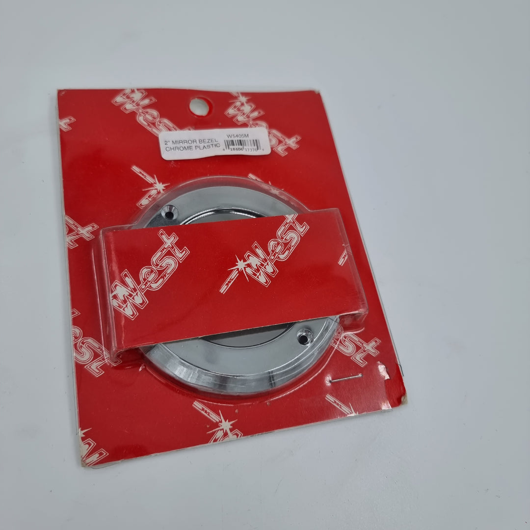 Mirror Bezel, 2", Chrome metalic