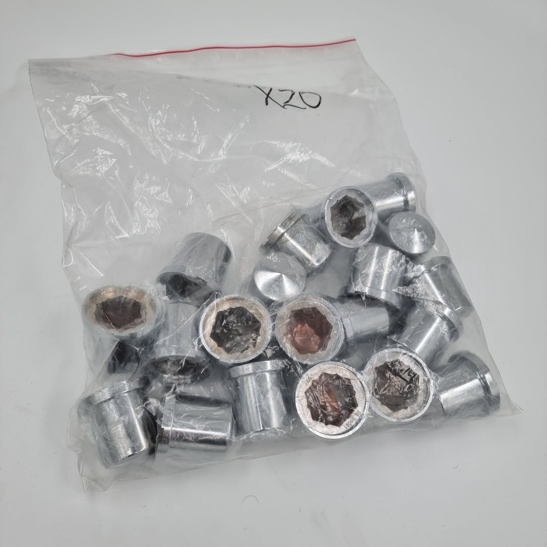 Chassis Bolt Covers, 1 1/8" Chrome Plastic (wont rust) Each