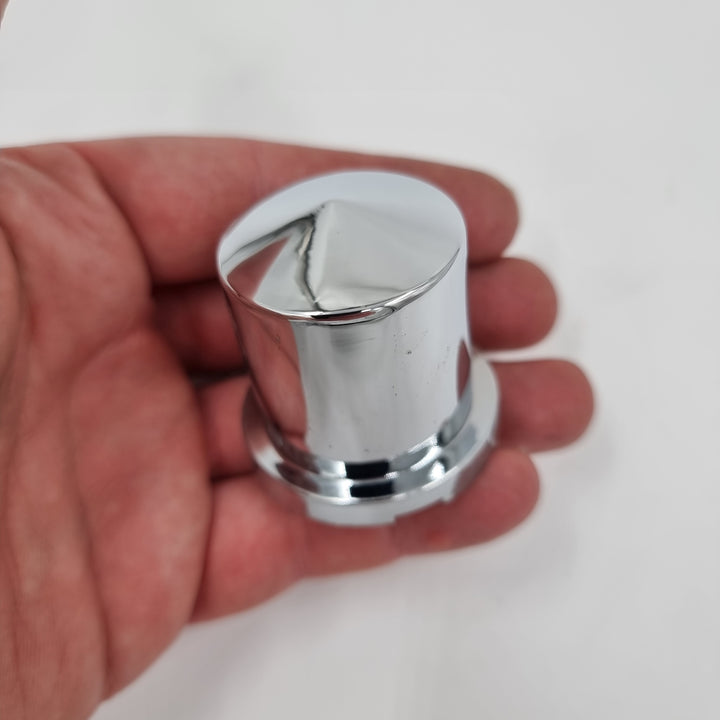 Chassis Bolt Covers, 1 1/8" Chrome Plastic (wont rust) Each