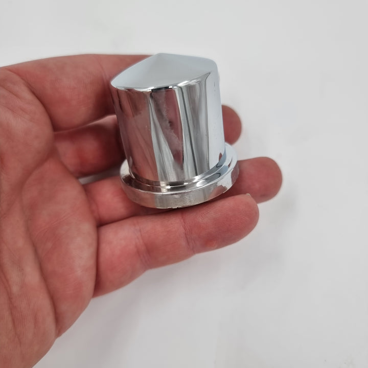 Chassis Bolt Covers, 1 1/8" Chrome Plastic (wont rust) Each