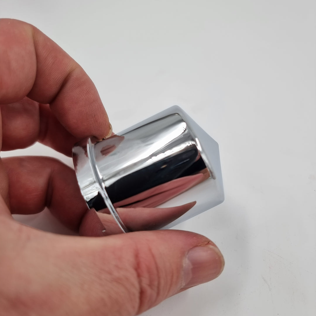 Chassis Bolt Covers, 33mm Chrome Plastic (wont rust)