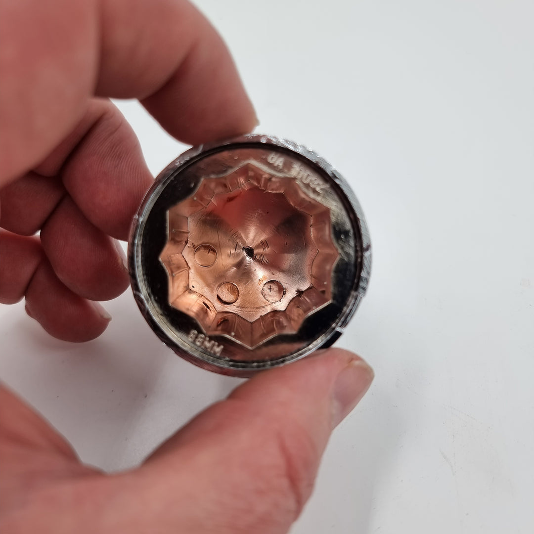 Chassis Bolt Covers, 33mm Chrome Plastic (wont rust)