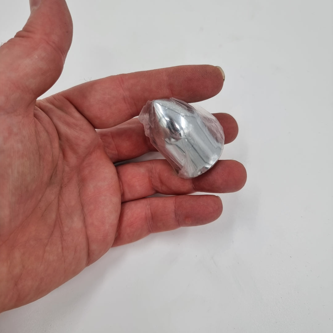 FL 1" X 1 5/8" HUCK BOLT COVER, CHROME PLASTIC