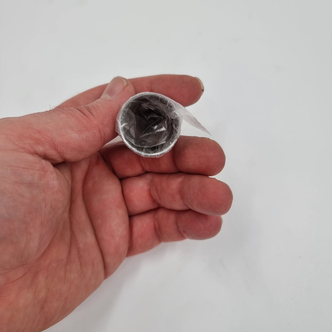 FL 1" X 1 5/8" HUCK BOLT COVER, CHROME PLASTIC