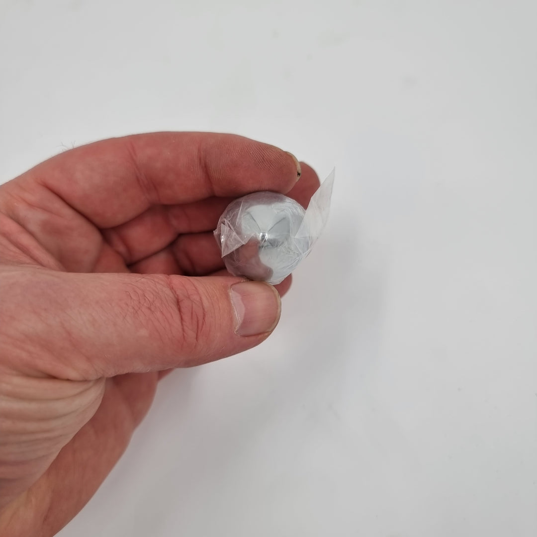 FL 1" X 1 5/8" HUCK BOLT COVER, CHROME PLASTIC