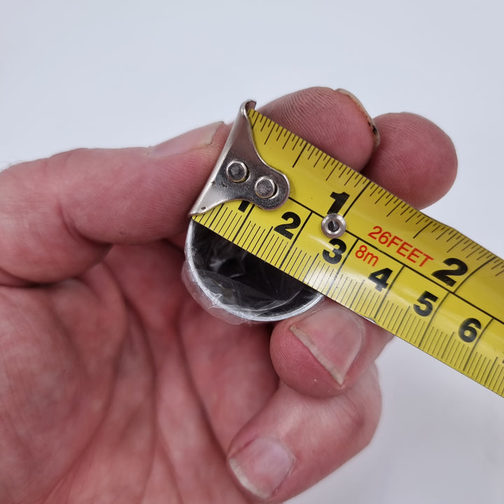 FL 1" X 1 5/8" HUCK BOLT COVER, CHROME PLASTIC