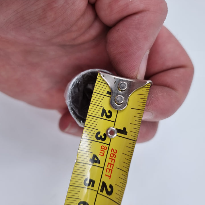 FL 1" X 1 5/8" HUCK BOLT COVER, CHROME PLASTIC