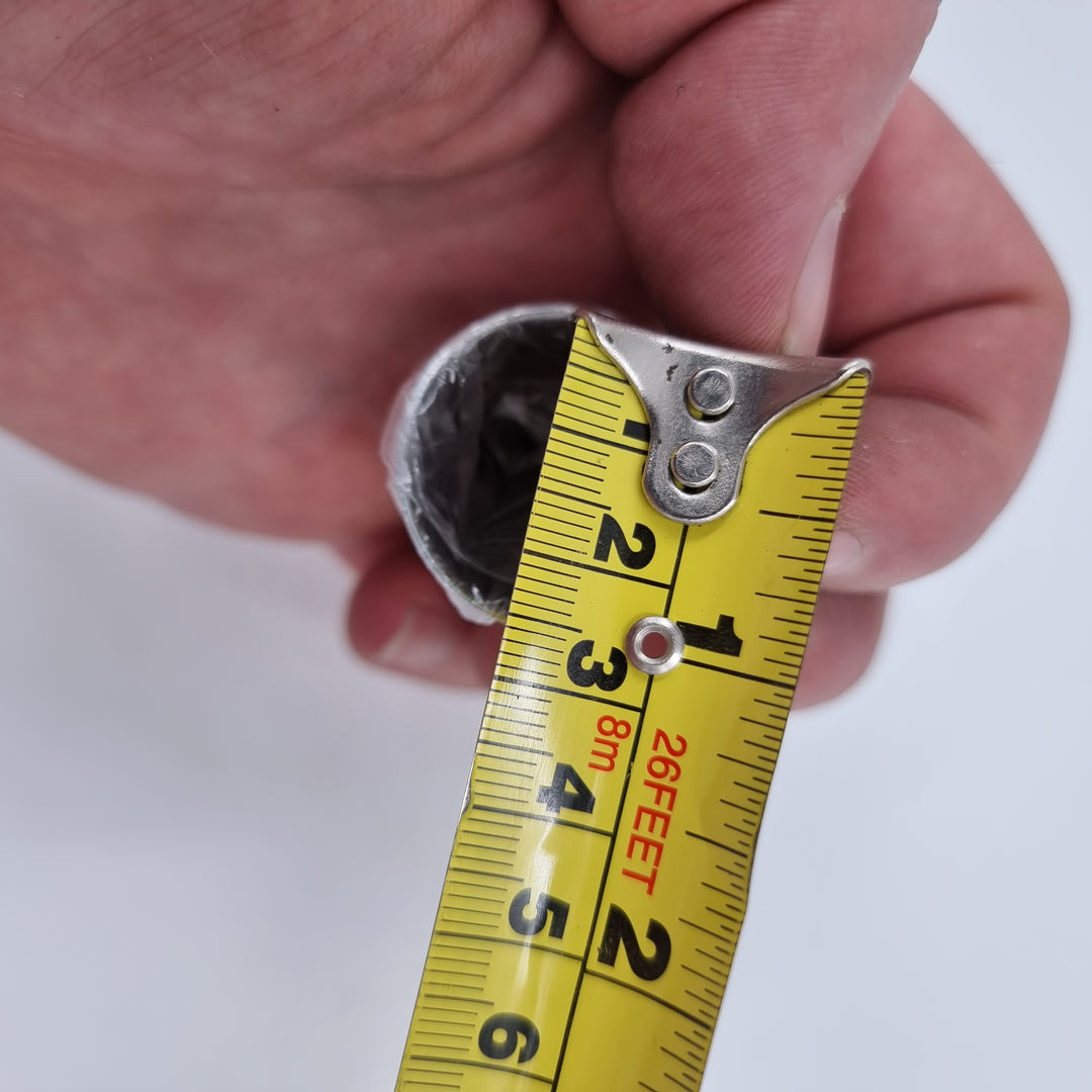 FL 1" X 1 5/8" HUCK BOLT COVER, CHROME PLASTIC