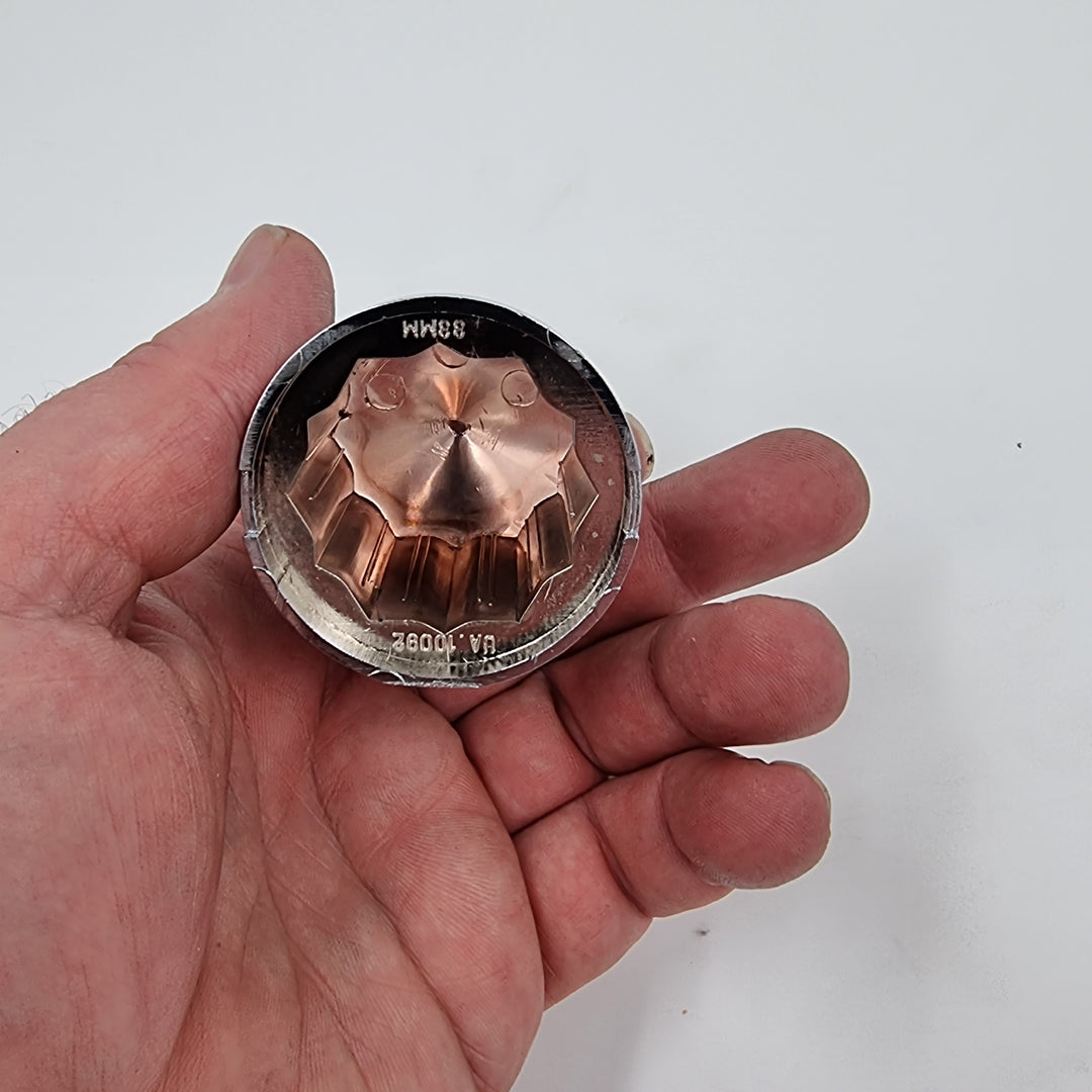 Chassis Bolt Covers, 33mm Chrome Plastic (wont rust)