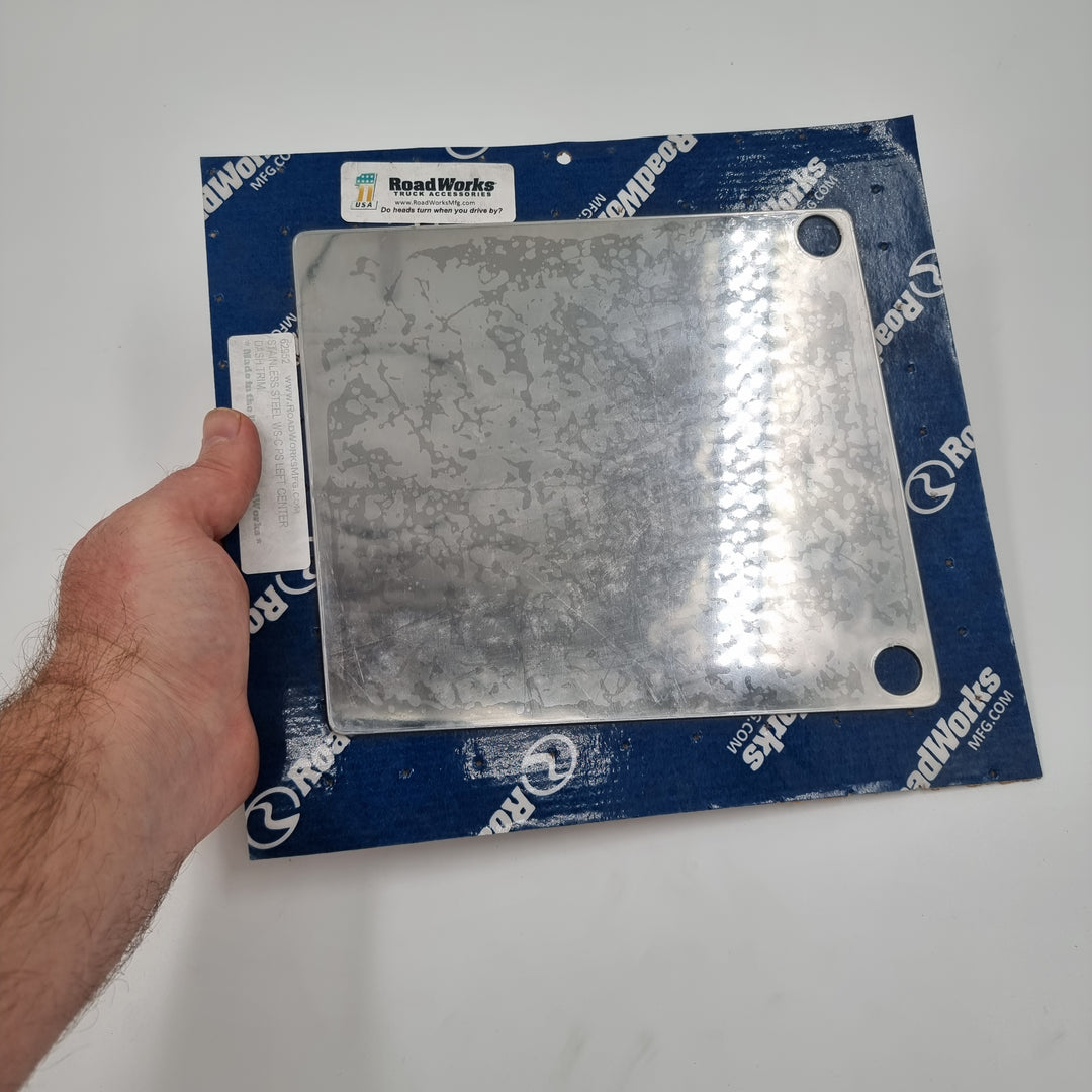 Stainless Steel Western Star Left Centre Dash Trim