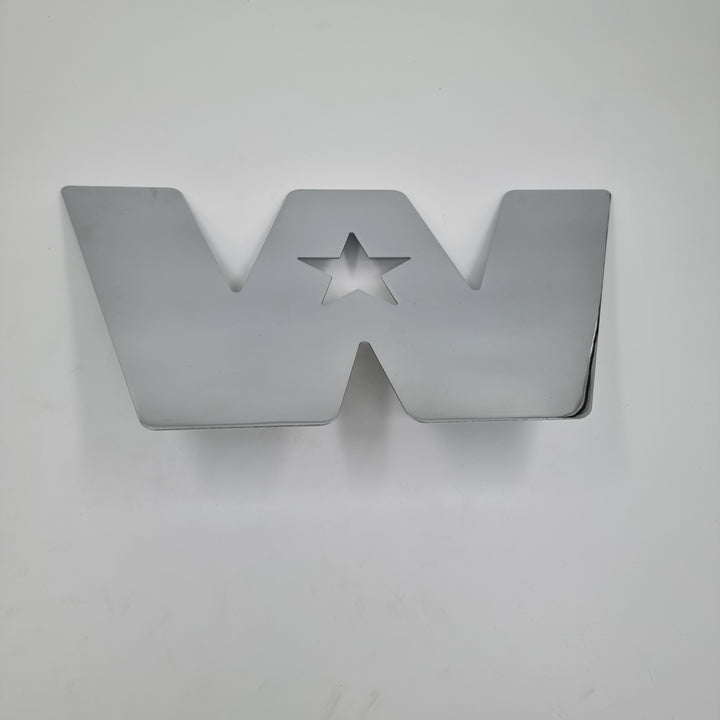 Large Chrome Plated Steel Western Star Cut Out by Grand General USA