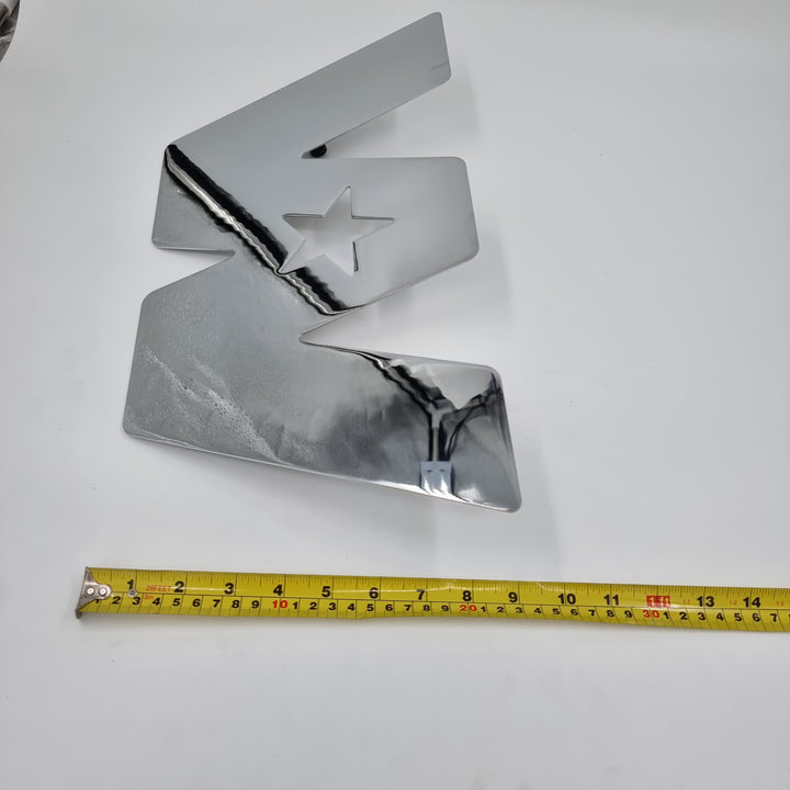 Large Chrome Plated Steel Western Star Cut Out by Grand General USA