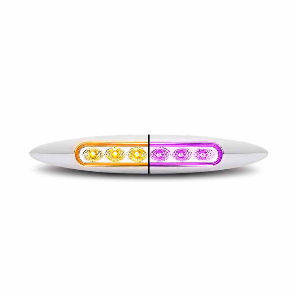 6" DUAL AMBER TO PURPLE AUX. MARKER LIGHT