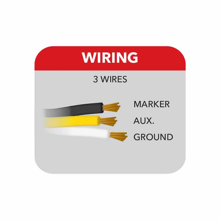 Kenworth Cab Dual Revolution LED with Housing (Amber/Purple) (42 Diodes)