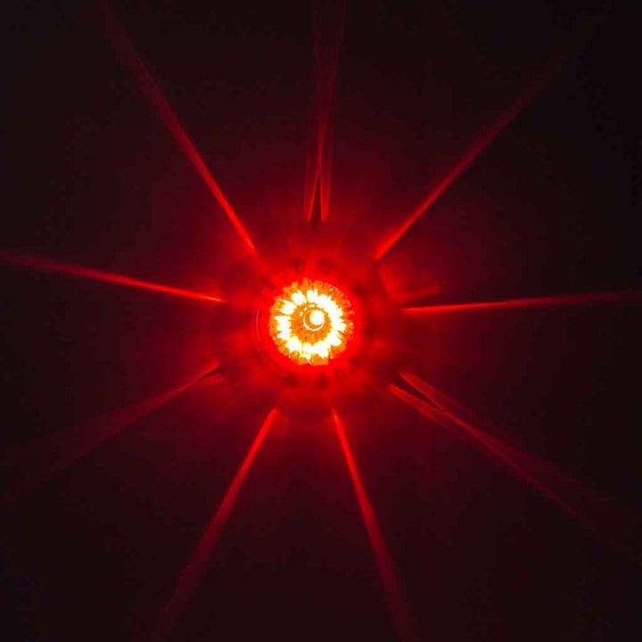 Dual Revolution Red/Green Watermelon LED with Glass Pattern & Lock Ring