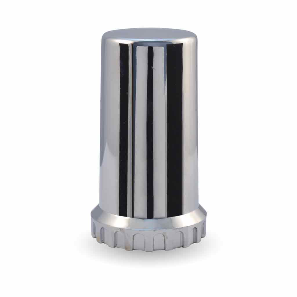 Chrome Plastic 33mm Threaded Long Nut Cover