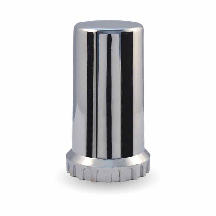 Chrome Plastic 33mm Threaded Long Nut Cover