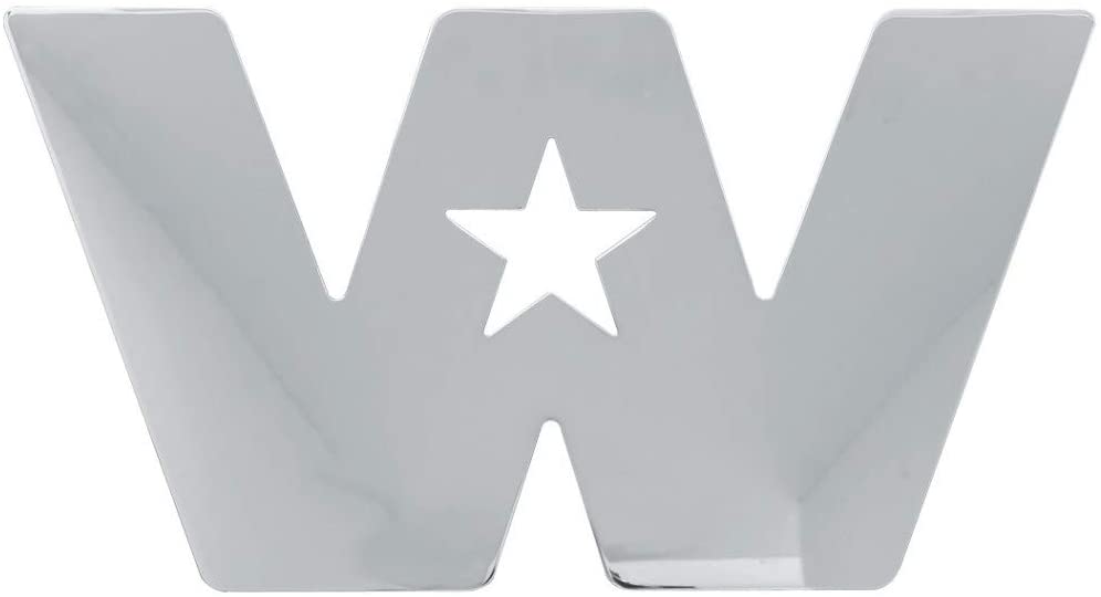 Large Chrome Plated Steel Western Star Cut Out by Grand General USA