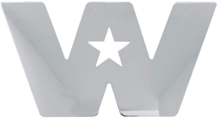 Large Chrome Plated Steel Western Star Cut Out by Grand General USA