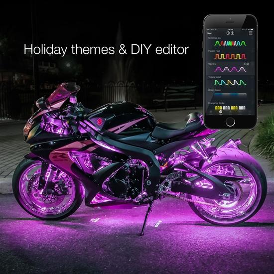 Moto Lighting Kits - XK Glow, App Controlled
