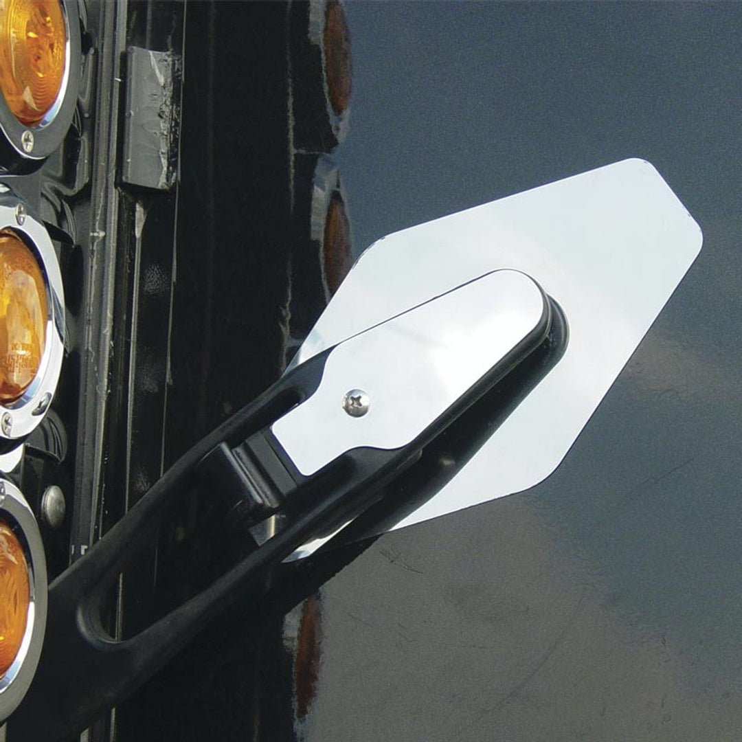 Stainless Top Of Hood Strap Pull Trims By RoadWorks (Pair)