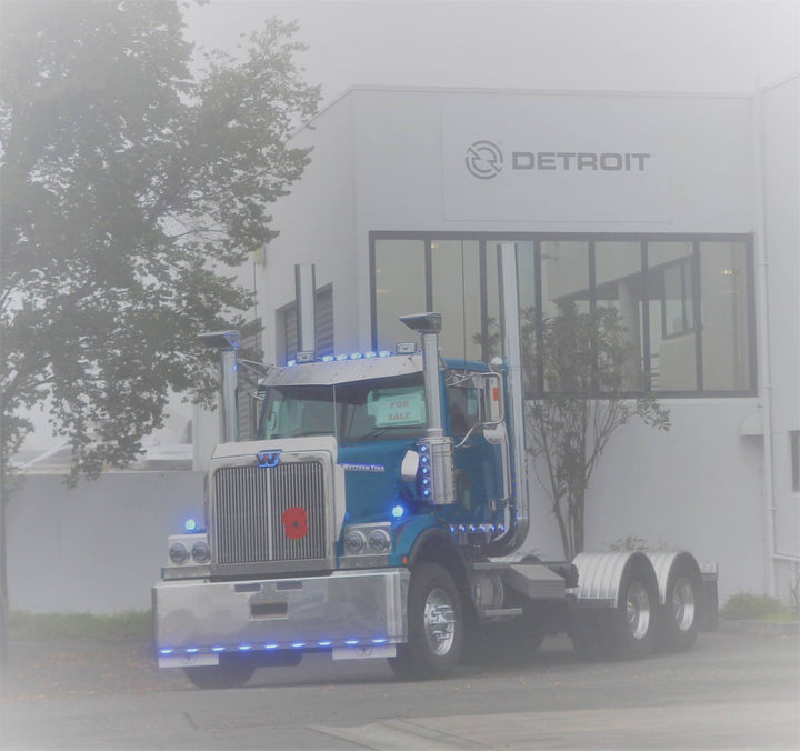 2" Dual Flatline Amber/Blue LED (9 Diodes)