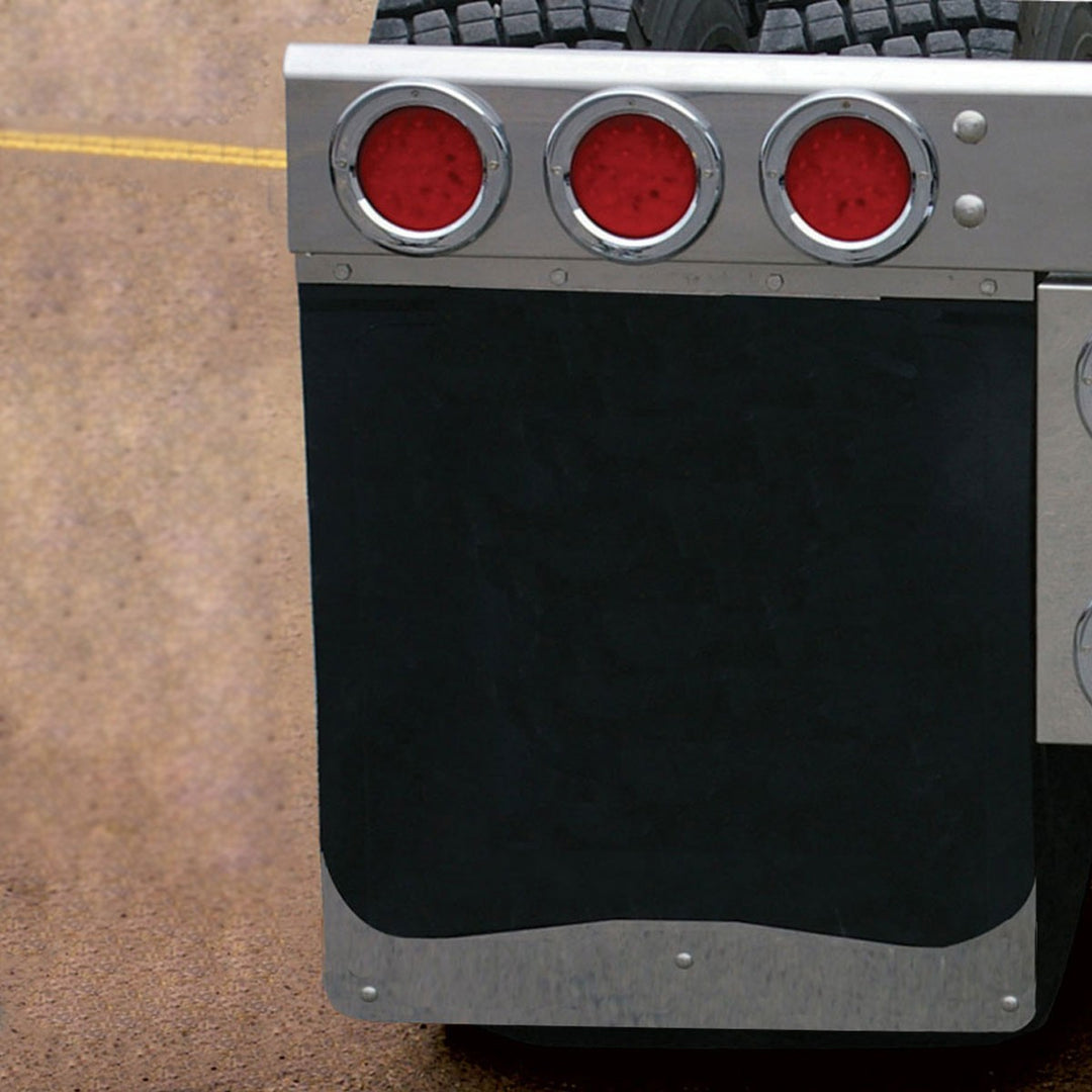 24" Bolted Bottom Mud Flap Weights - Stainless Steel (Pair)