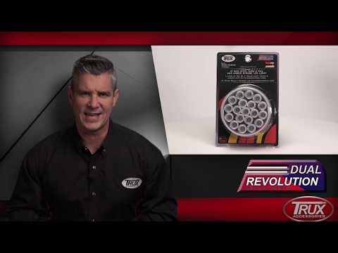 4" Round Red to Amber Strobe