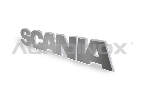 Scania Badge upgrade - Backlit Stainless Steel