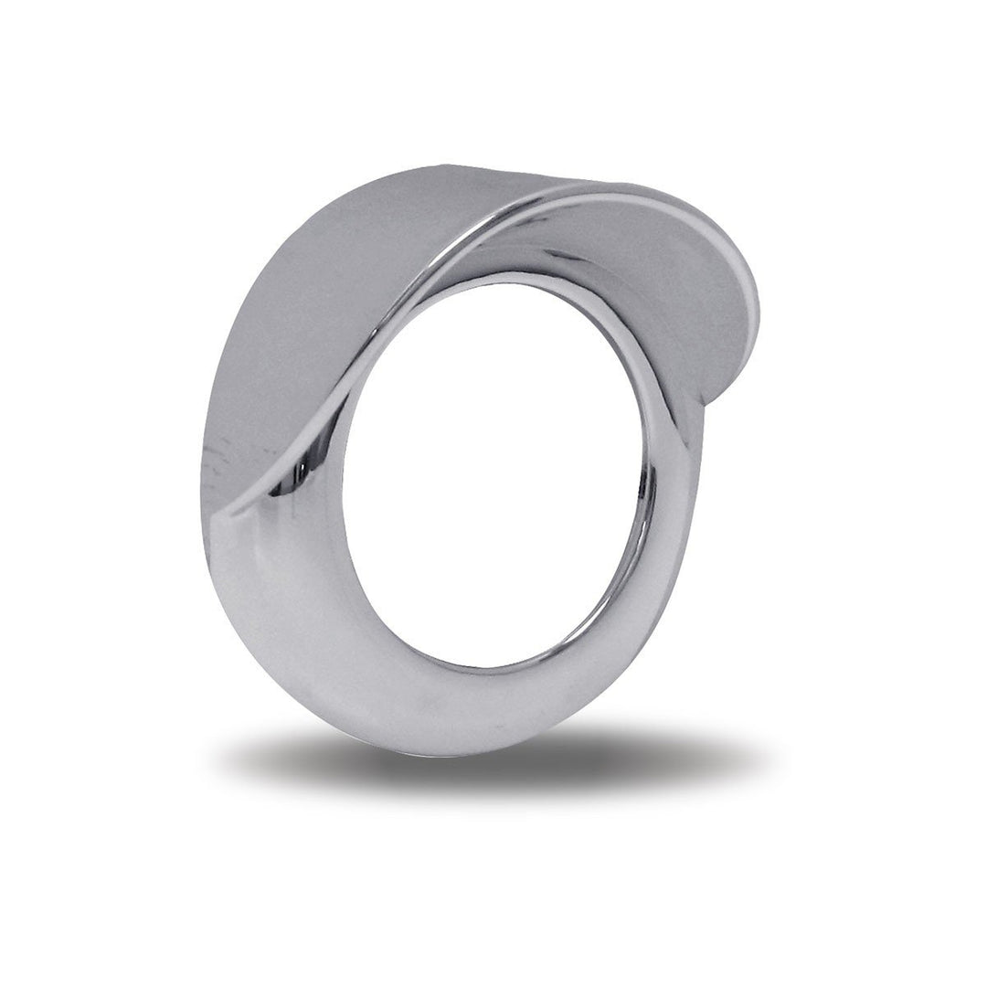 2" Chrome Plastic Twist-On Bezel with Visor"