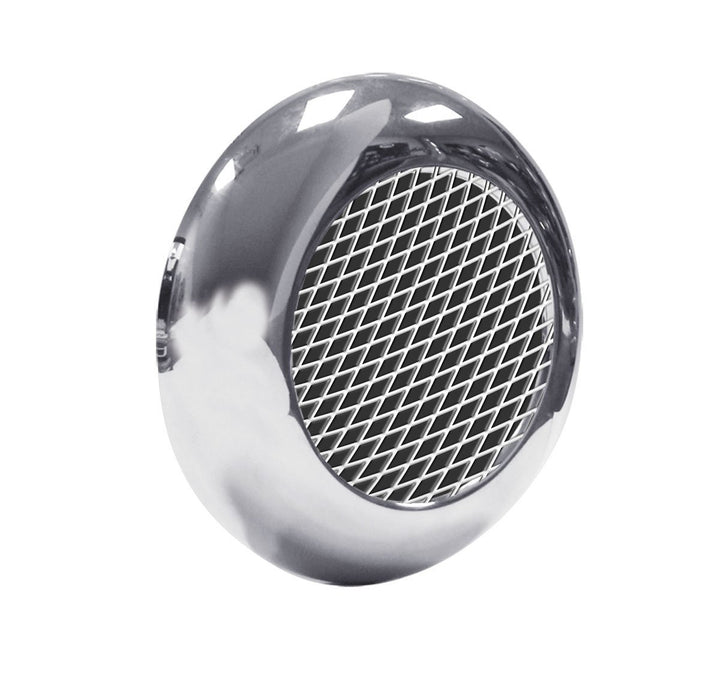 4" Chrome Plastic Mesh Twist-On Bezel"