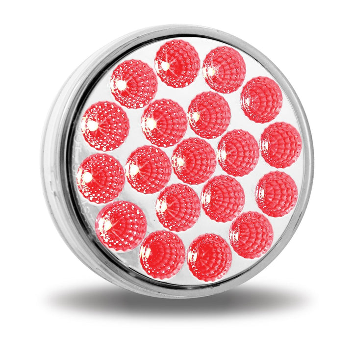 4" Round Red to Amber Strobe