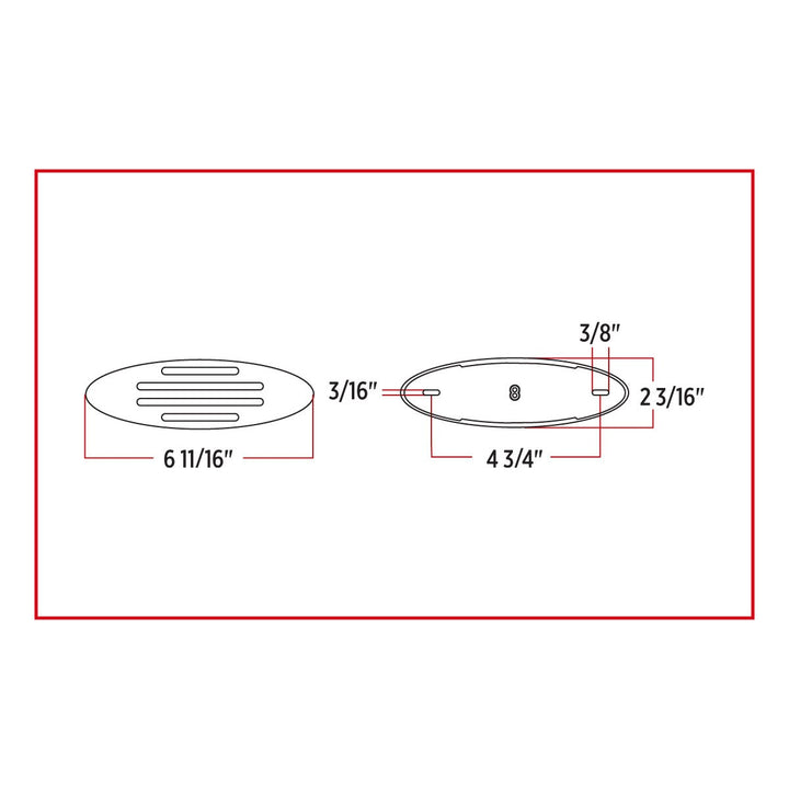 Flatline Gen 4 Marker Amber light, clear lens