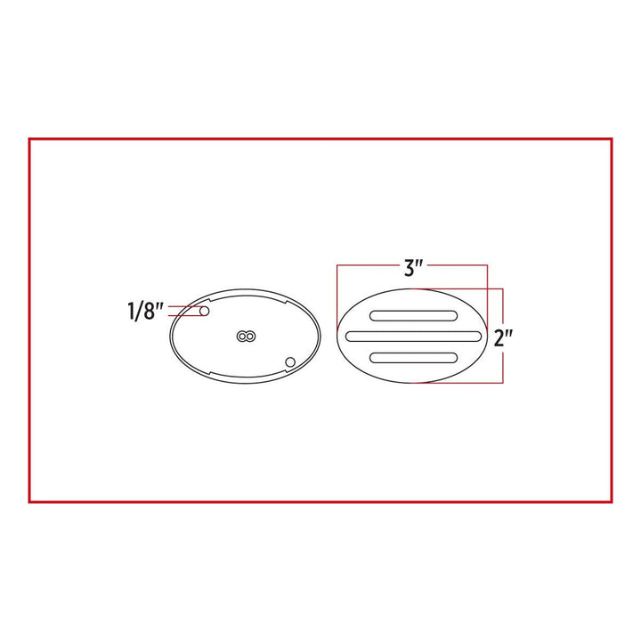 Small Marker M3 Dual Flatline Amber/Blue LED (13 Diodes)
