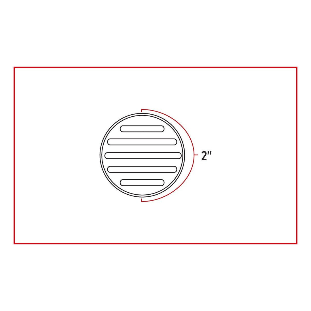 2" Dual Flatline Red/White LED (9 Diodes)
