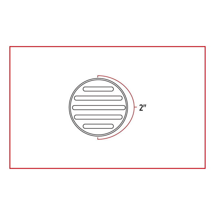 2" Dual Flatline Red/White LED (9 Diodes)