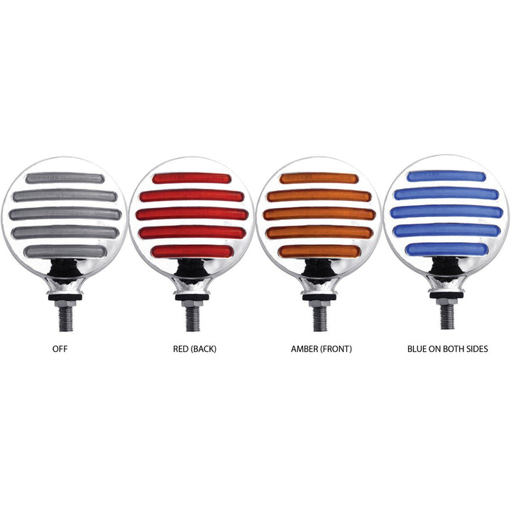 Dual Flatline Double Face Combination Amber/Red/Blue LED