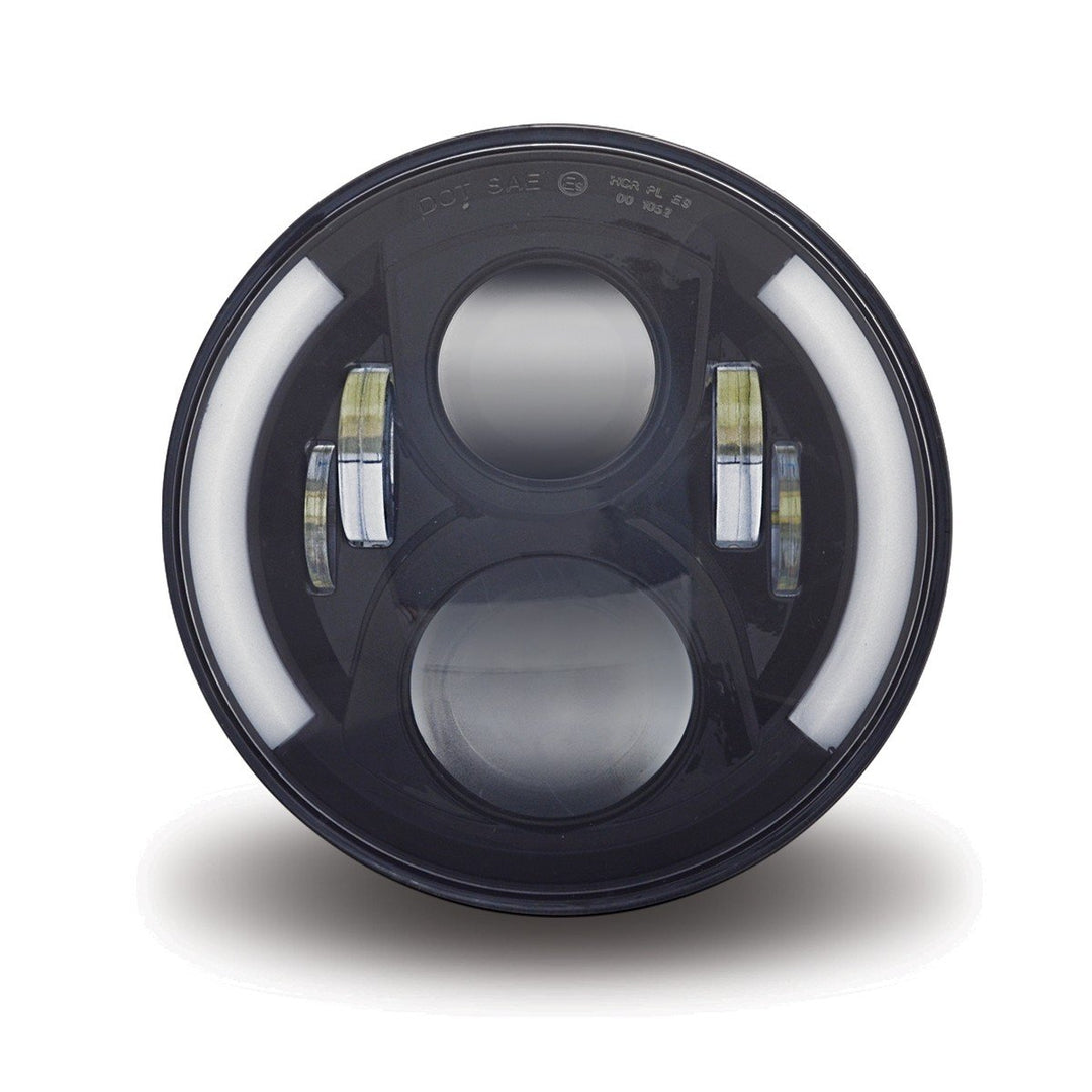 7" Round LED Headlight with Adapter Plug (3200 Lumens) - DOT Approved