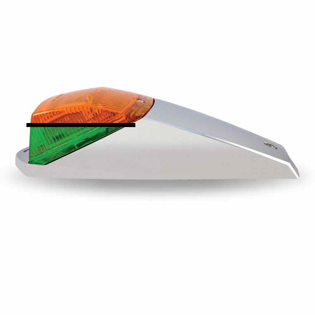 Kenworth Cab Dual Revolution LED with Housing (Amber/Green) (42 Diodes)