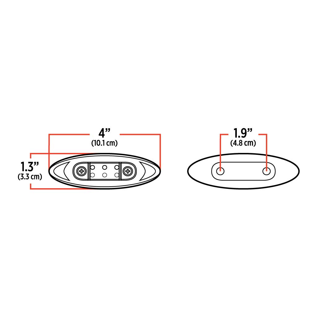 Small Infinity Clear Amber LED (6 Diodes)